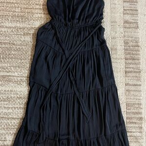 Naked Zebra Elegant Black Strapless Dress